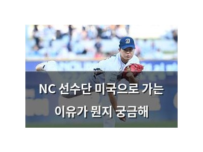 NC 선수단 미국으로 가는 이유가 뭔지 궁금해